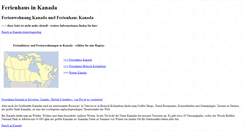 Desktop Screenshot of ferienhaus-in-kanada.de